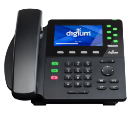 Digium D65 front desk ip phone view