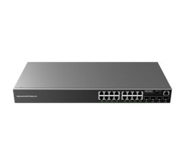 Grandstream GWN7802P 16 port PoE PoE+ power network switch front view